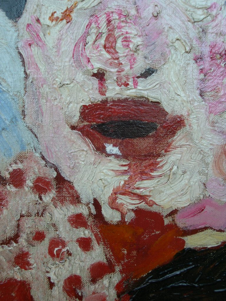 La mort et les masques, détail vertical