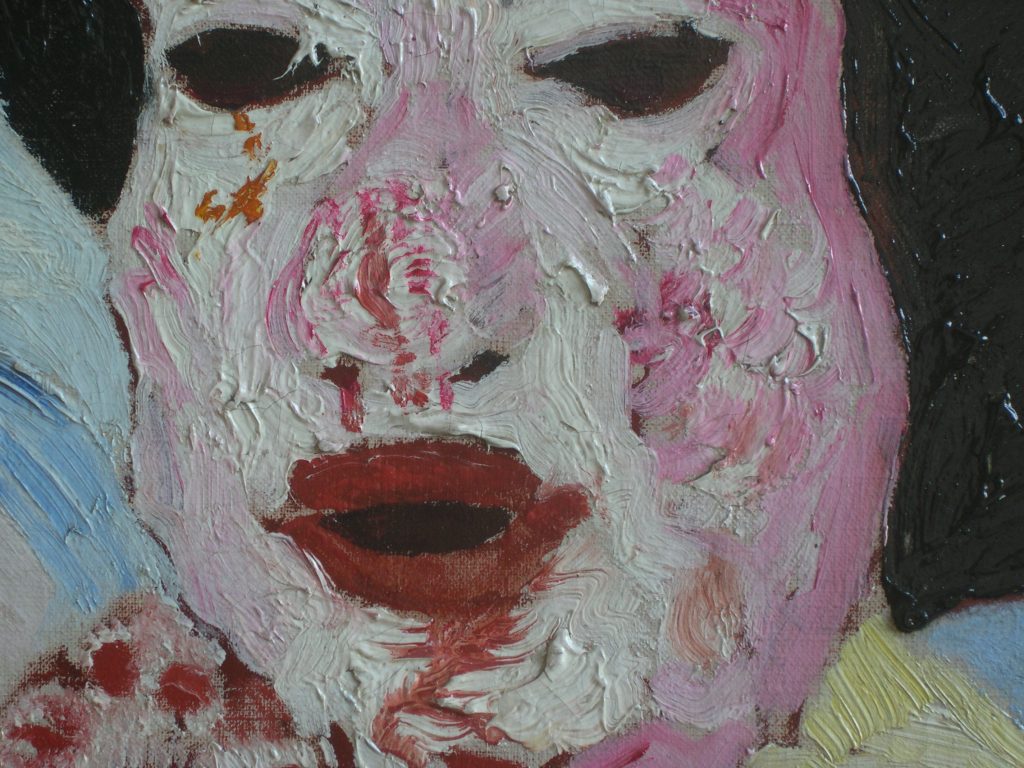 La mort et les masques, détail restauré